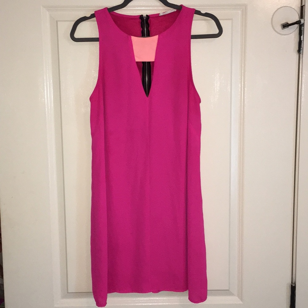 Hot pink dress